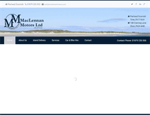 Tablet Screenshot of maclennanmotors.com
